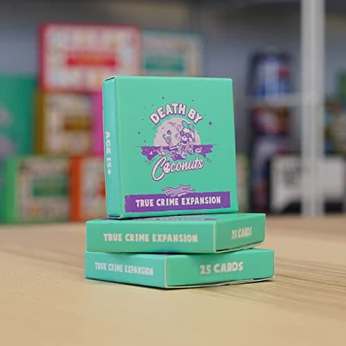 Image of Bubblegum Stuff- Death by Coconuts - True Crime Expansion Pack – Perfect Adult Card Add-on - Great for Parties and Games Night - Great Gift Idea!