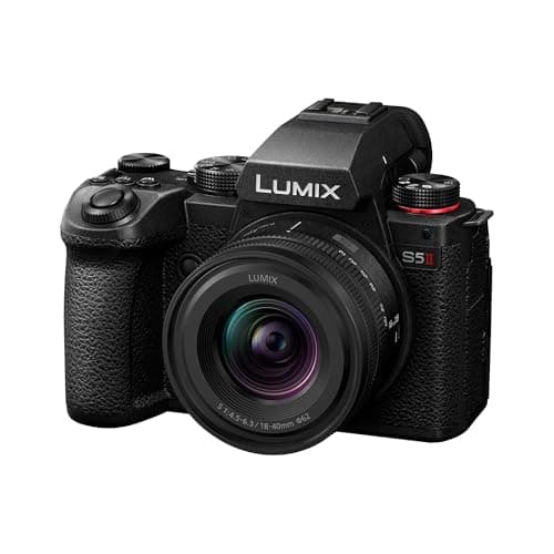 Image of Panasonic Lumix S5 II, Full Frame Mirrorless Camera Body, with S-R1840E 18-40mm S lens, 4K 60P and 6k 30P Video Recording, Flip Screen, Wi-Fi, L-Mount, Phase Hybrid AF, Active IS, Black