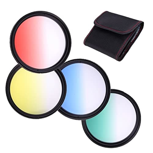 Image of Camera Graduated Color Filters 52mm Red Yellow Blue Green Graduated Filters Set For Nikon AF NIKKOR 24mm f/2.8D Lens, For Nikon AF NIKKOR 28mm f/2.8D Lens