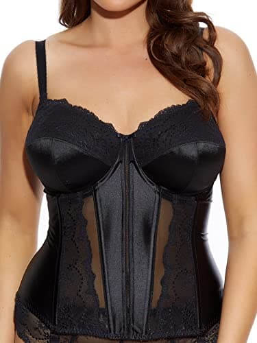 Image of Elomi Women's Maria Underwired Basque Black 32DD