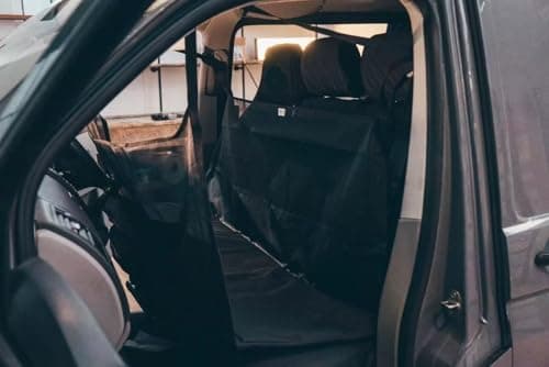 Image of BKICKI Van Front Seat Bed Conversion Bunk Bed, Vehicle Sleeping Platform for Camper Van