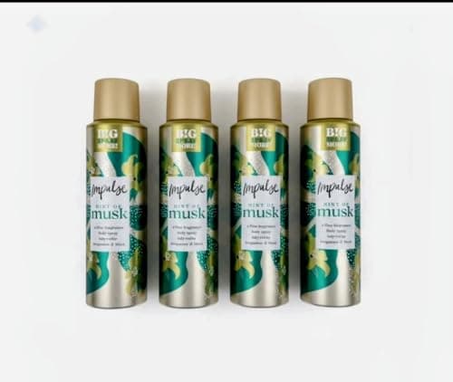 Image of Impuls Hint of Musk Body Spray, Pack of 4