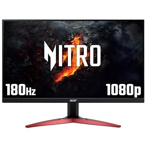 Image of acer Nitro KG241YS3 24 inch Full HD (1920 x 1080) Gaming Monitor - 180Hz, 4ms, VA Panel, FreeSync Premium, 72% NTSC, HDR10, Speakers, DisplayPort, HDMI