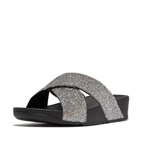 Image of Fitflop LULU GLITTERBALL CROSS SLIDES