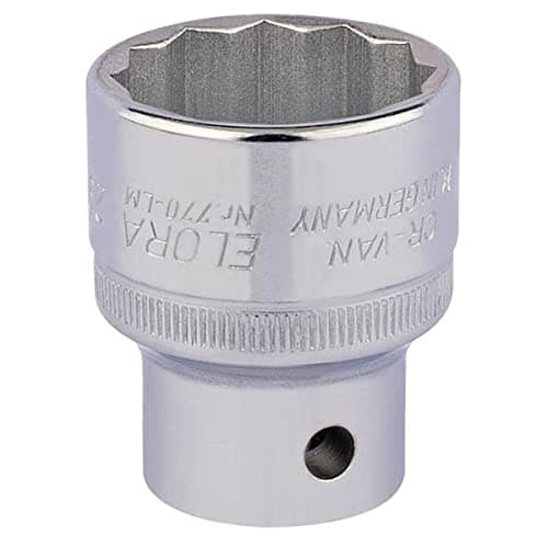 Image of Draper 24749 Elora Bi-Hexagon Socket, 1/2" Square Drive, 29mm, Blue