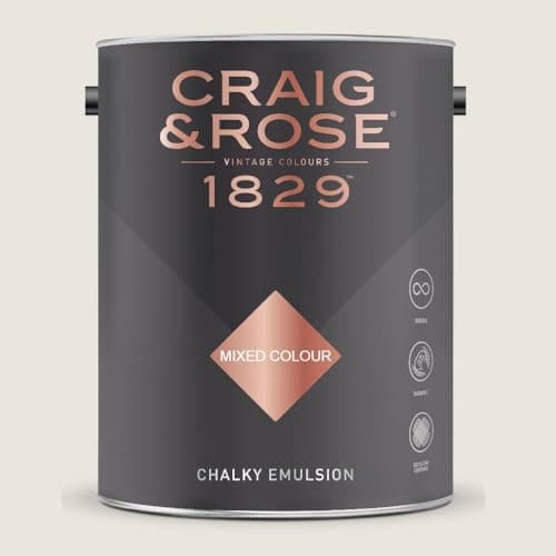 Image of Paint Stop CRAIG & ROSE 1829 CHALKY EMULSION IONA WHITE 5L