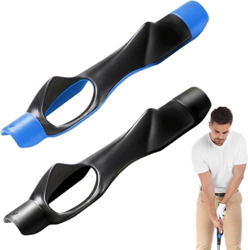 Image of 2-Pack Golf Grip Trainers – Anti-Slip Hand Placement & Posture Correction Aid for Swing Accuracy & Muscle Memory. Durable & Ergonomic Design for All Skill Levels – Black+Blue