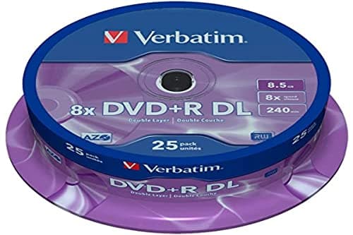Image of Verbatim DVD+R Double Layer 8x Matt Silver 25pk Spindle 8.5GB DVD+R DL