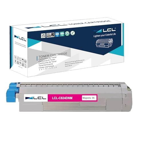 Image of LCL Remanufactured Toner Cartridge C824 C834 C844 C824n C824dn C834dnw C834nw C844dnw 47095702 (1 Magenta) Replacement for OKI C824dn C824n C834dnw C834nw C844dnw