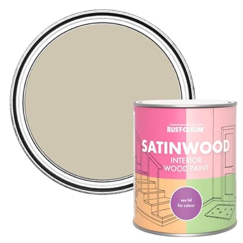 Image of Rust-Oleum Green Satinwood Interior Wood Paint - Silver Sage 750ml