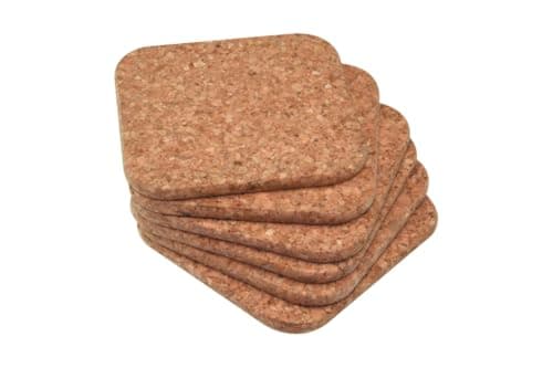 Image of Apollo Cork Coasters Set Of 6 10cm, 1562