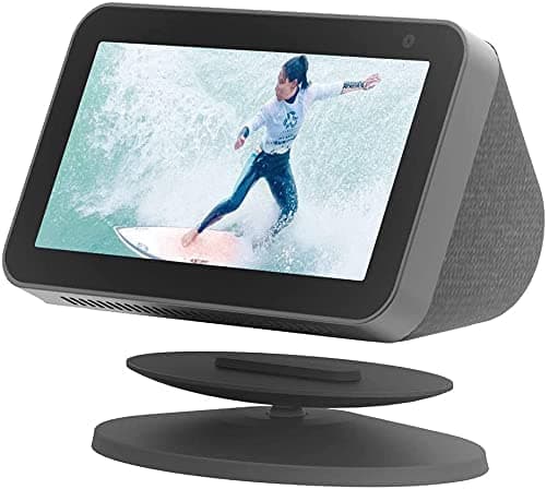 Image of Sintron Smart Display Stand for Show 5 & Show 8 (1st Gen & 2nd Gen) - Adjustable Magnetic Stand Mount with 360 Degree Rotation, Tilt Function and Anti-Slip Base, Compatible with iPhone Models (Black)