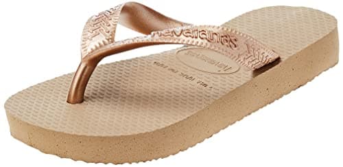 Image of Havaianas Top Tiras (Mini Me) Girls FlipFlop Rose Gold 2/2.5 UK
