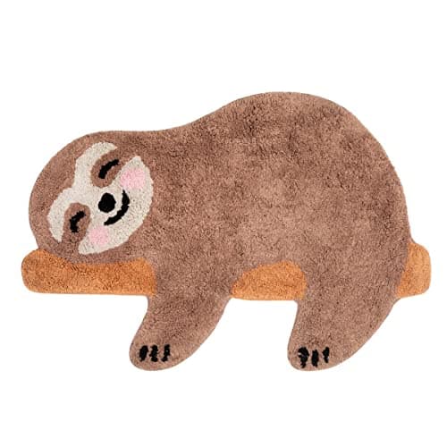 Image of Sass & Belle Happy Sloth Chill Zone Brown Rug