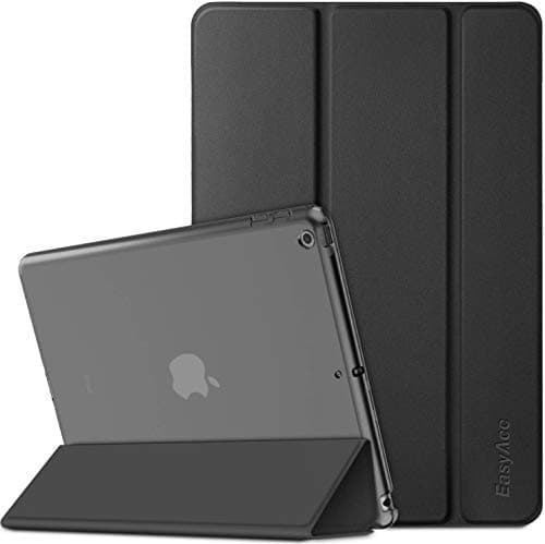 Image of EasyAcc Case Compatible with iPad 9.7 2018 / iPad 6th Generation/iPad 2017 / iPad 5th Generation(NOT for Air 1st/Air 2), Ultra Thin Translucent Cover Auto Wake Up/Sleep, Black