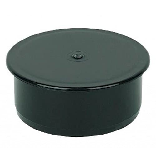 Image of FLOPLAST 110mm Ring Seal Soil Socket Plug- Black - Pack of 2