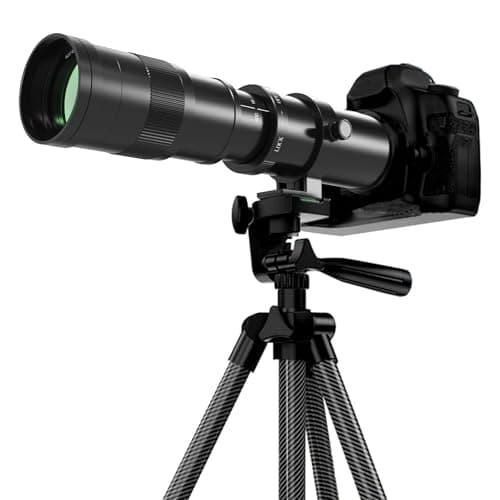 Image of BENOISON Telephoto Lens 420-800mm, EF Lens for Canon DSLR, Manual Focus MF Zoom Lens for Canon 4000D 2000D 1300D 1200D 850D 800D 750D 250D 200D 90D 80D 77D 7D 6D 5D 1D etc
