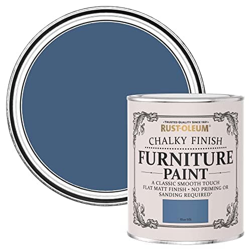 Image of Rust-Oleum Blue Upcycled Furniture Paint in Chalky Finish - Blue Silk 750ml