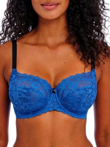 Image of Freya Women's Offbeat Underwire Side Support Bra, Dazzling Blue, 40H US