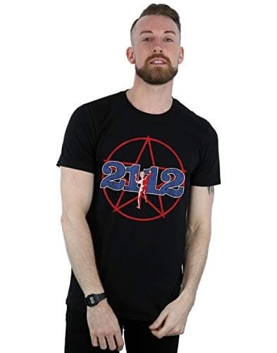Image of Absolute Cult Rush Men's Distressed 2112 Starman T-Shirt Black XXXXX-Large