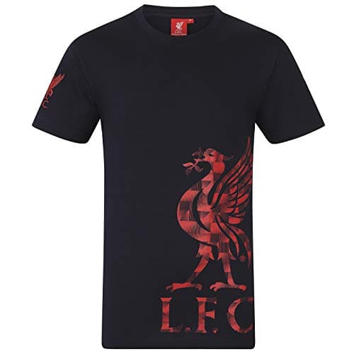 Image of Liverpool FC Official Football Gift Mens Graphic T-Shirt Navy Large
