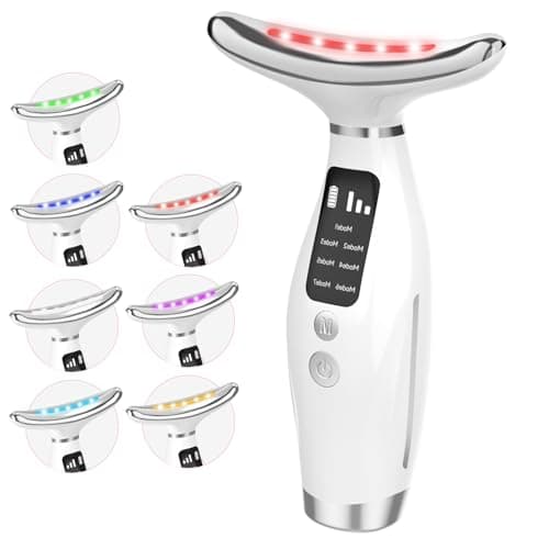 Image of Face Massager, 3 Modes 7 Colors Anti-Wrinkle Face Toning Device with 45±5°C, Electric Facial & Neck Massager for Women