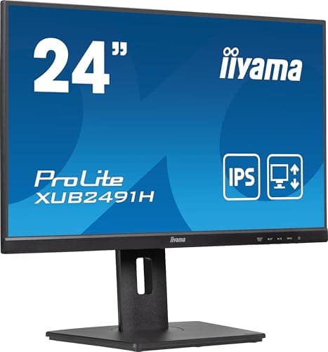 Image of iiyama XUB2491H-B1 24 inch IPS 100Hz, 4ms (MPRT), 1920x1080, HDMI/DP, TCO 09 Height Adjustable Stand.