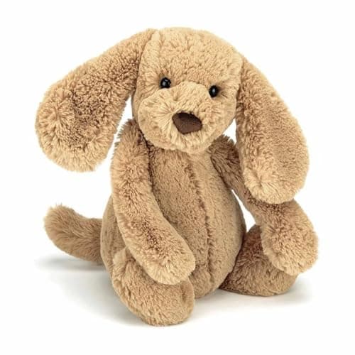 Image of Jellycat Bashful Toffee Puppy Medium - L: 9 cm x l: 12 cm x h: 31 cm