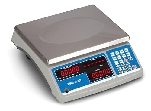 Image of Brecknell B140-30kg Dual Range Professional Parts and Coin Counting Scales with Rechargeable Battery and Mains Power Adapter 0.5g Accuracy up to 15kg and 1g 15-30kg