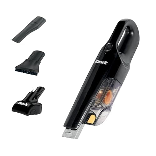 Image of Shark Handheld Cordless Vacuum Cleaner with Pet Tool, Crevice Tool & Dusting Brush, 80 W, 0.45 liters, 10 Minute Run-Time, Washable Filter, Black & Yellow, CH950UKT