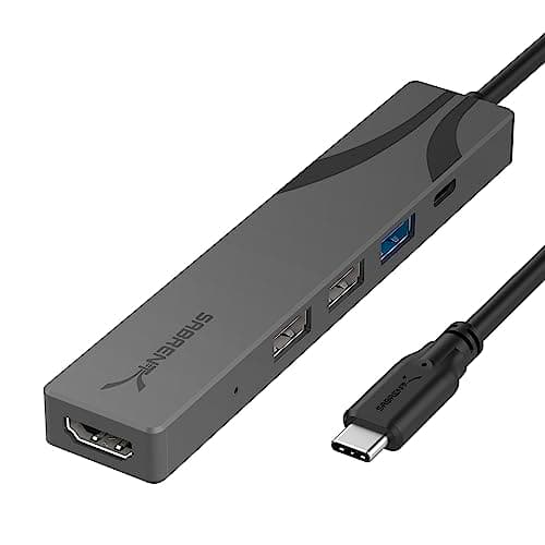 Image of SABRENT USB C Hub Multi Port Power Docking Station with 4K HDMI Out, 3 Port USB Type-A + USB Type-C Extension Hub for PC, Laptop, iMac, MacBook (HB-SHPU)
