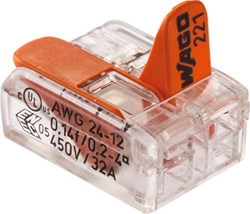 Image of WAGO® Terminal 2 Conductor 4mm² Connection Terminal with Lever 221-412 (Pack of 16)