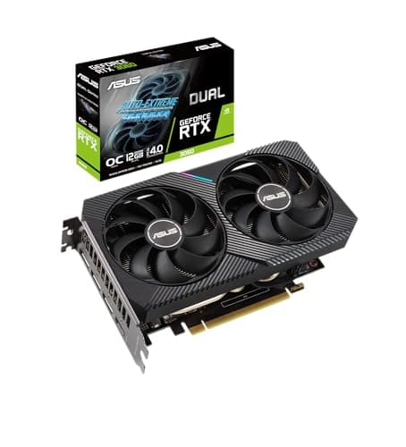 Image of ASUS Dual GeForce RTX™ 3060 V2 OC Edition 12GB GDDR6 Graphics Card - DUAL-RTX3060-O12G-V2