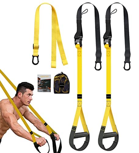 Image of UONNER Suspension Trainer Home Gym Equipment Sling Trainer Workout Bands Fitness Straps Indoor Outdoor