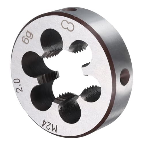 Image of sourcing map Round Threading Die M24 x 2 Metric Thread Right Hand Screw Cutting Fixed Dies, Alloy Tool Steel Tapping Repair Tool