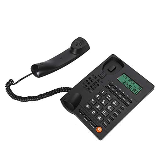 Image of VBESTLIFE Caller ID Landline Phone, Display Caller ID Corded Telephone with Speakerphone Handsfree Callback for Home Office Hotel Restaurant