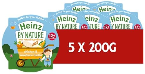 Image of Heinz Baby Food Chicken and Sweetcorn Risotto Tray 5x200g