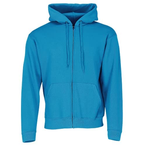 Image of Fruit of the Loom Mens Hooded Sweatshirt (S) (Azure Blue)