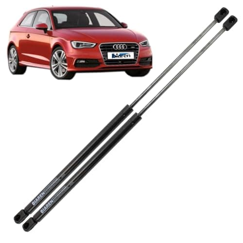 Image of BIAREN 2x Rear Tailgate Boot Gas Struts For Audi A3 Hatchback 8V1 8VK (2012-2020) Lift Support System 460 (N) 543 MM 8V3827552
