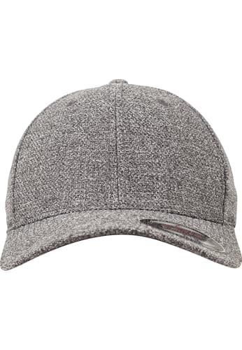 Image of Flexfit Melange Cap Kappe, dk heathergrey, L/XL