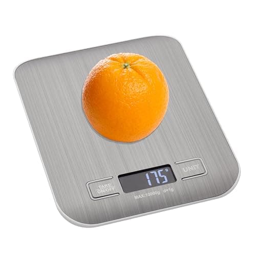 Image of TFA Dostmann Amaretti 50.2004.54 Digital Kitchen Scales with Tare Weighing Function, Extended Shut-Off Function, Digital Scales for Food up to 10 kg, Modern, Illuminated Display