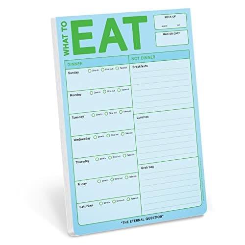 Image of Knock Knock What to Eat Pad, Meal Planning Pad, 6 x 9-inches (Pastel Edition)