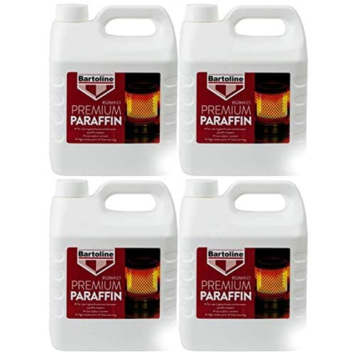 Image of Bartoline Premium Grade Paraffin Fuel – 4 x 4L (16 Litres Total) Multipurpose Paraffin for Heaters, Lamps & Cleaning
