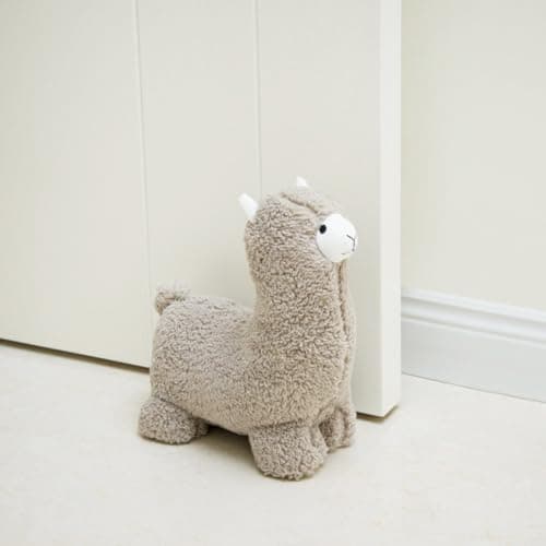 Image of Marwood Cute Door Stopper Decorative Door Stops for Home and Office, Alpaca Weighted Interior Doorstop Fabric Stuffed Animal Door Stopper Floor Decorative