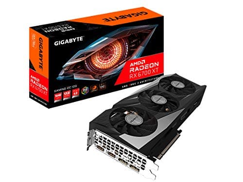 Image of Gigabyte Radeon RX 6700 XT Gaming OC 12G Graphics Card, WINDFORCE 3X Cooling System, 12GB 192-bit GDDR6, GV-R67XTGAMING OC-12GD Video Card