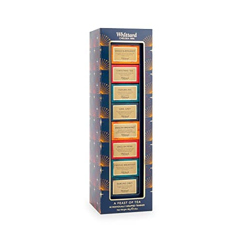 Image of Whittard of Chelsea | A Feast Of Tea Gift For Men & Women | 40 teabags (5 teabags x 8 tea blends), 80 grams