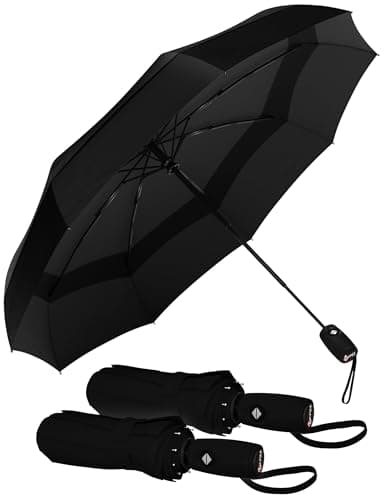 Image of Repel Umbrella Windproof Travel Umbrellas for Rain - Easy Auto Open Close, Durable & Compact Umbrella, Strong Fiberglass Frame, Waterproof Canopy - Backpack, Purse, Portable Umbrella for Travel