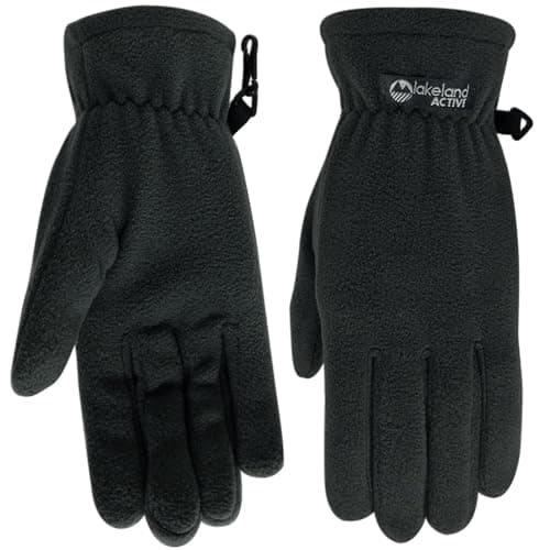 Image of Lakeland Active Kendal Thermal Fleece Winter Gloves - Black - X Large