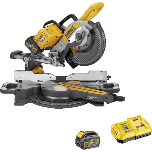 Image of Dewalt DCS727 54v XR Flexvolt Cordless Mitre Saw 250mm 2 x 6ah Li-ion