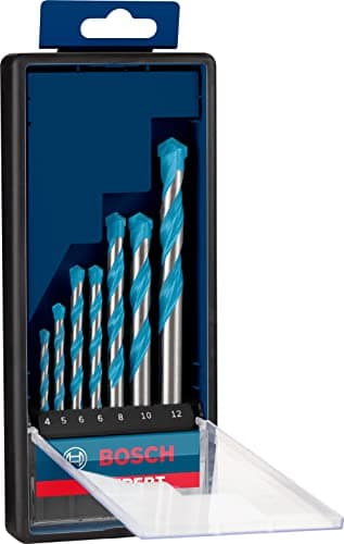 Image of Bosch 7x EXPERT CYL-9 MultiConstruction Drill Bit Set (for Concrete, Soft tiles, Ø 4-12 mm, Professional Accessory Impact Drill/Driver, Rotary Drill/Drivers)